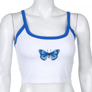 Butterfly Printed Sleeveless Camis Top - Image 3