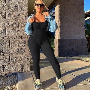 Fitness Sportswear Sleeveless Casual One Pieces Suit - Image 5