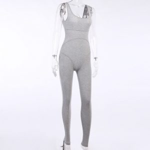 Fitness Sportswear Sleeveless Casual One Pieces Suit - Image 8
