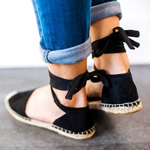 Flat Espadrilles - Decorative Stitching - Image 3