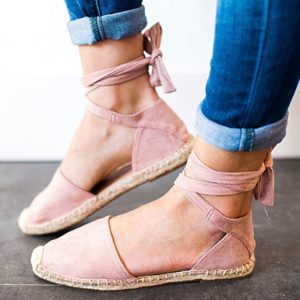 Flat Espadrilles - Decorative Stitching - Image 4