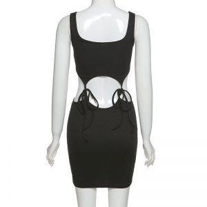 Hollow Out Sleeveless Crop Top Mini Skirt - Image 10