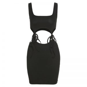 Hollow Out Sleeveless Crop Top Mini Skirt - Image 11