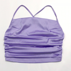 New Elegant Satin Straps Crop Vest Tops - Image 7
