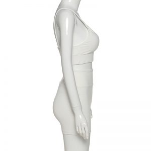 Sexy Bodycon Crop Top Shorts 2 Pieces - Image 5