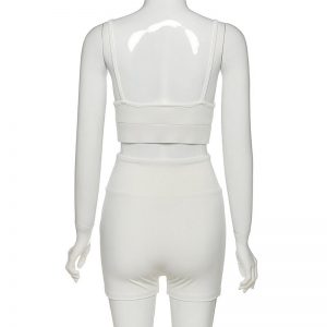 Sexy Bodycon Crop Top Shorts 2 Pieces - Image 6