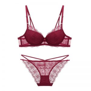 Lace Push Up Deep V Bra Sets - Image 2