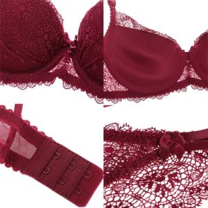 Lace Push Up Deep V Bra Sets - Image 6