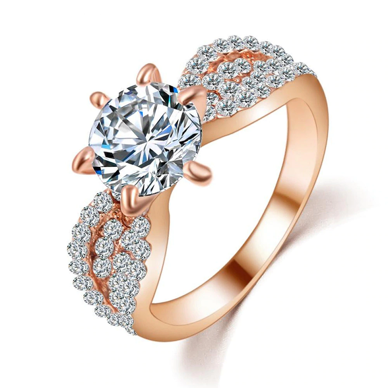 Fashion Crystal Rings Big Cubic Zircon Wedding Ring