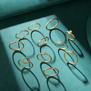 Geometric Cross Multilayer Rings Set - Image 3