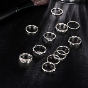 Vintage Boho Knuckle Party Rings Punk Jewelry Gift - Image 12