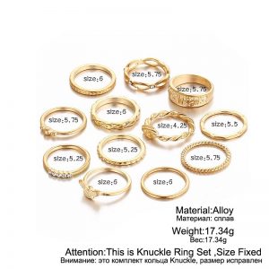 Vintage Boho Knuckle Party Rings Punk Jewelry Gift - Image 2