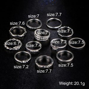 Vintage Boho Knuckle Party Rings Punk Jewelry Gift - Image 3