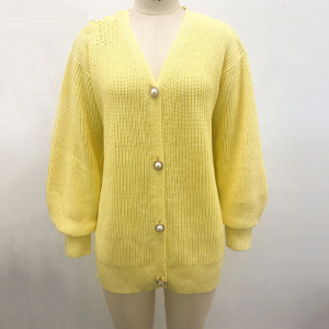 Casual v-neck short knitted cardigan - Image 2