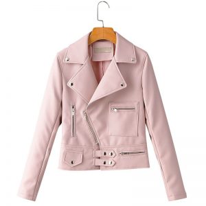 Zipper motorcycle lapel handsome jacket retro coat - Image 7