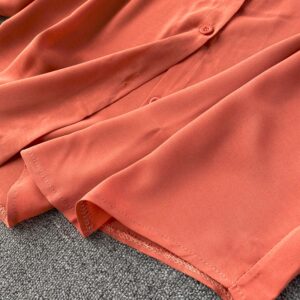 Casual Puff Sleeve Elegant Office Tops Street Wear Blouse - Image 21