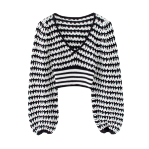 Chic Patchwork Pullover Sweater - Image 2