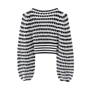 Chic Patchwork Pullover Sweater - Image 3