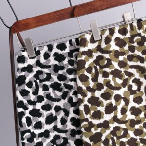 Fashion Retro Elastic High Waist Leopard Knitted Street Wear Short Skirt - Image 3