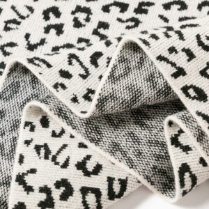Fashion Vintage Elastic High Waist Leopard Knitted Street Wear Skirt - Image 12