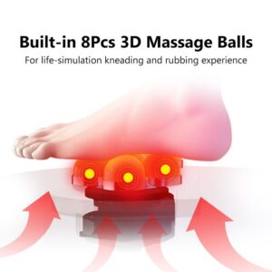 Heating 3D Roller Shiatsu Kneading PU Leather Massage - Image 11