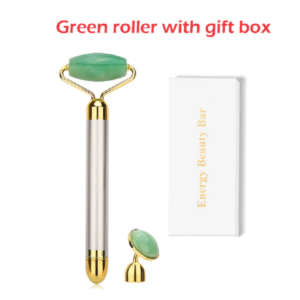 Real Genuine Jade Stone Facial Roller Beauty Massage Tool - Image 10