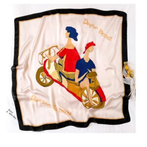Cartoon Print Square Neck Scarf - Image 8