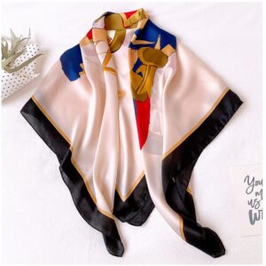 Cartoon Print Square Neck Scarf - Image 4