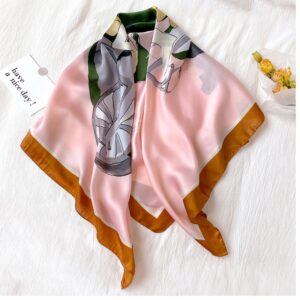Cartoon Print Square Neck Scarf - Image 6