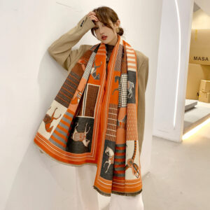 Cashmere Thick Fashion Animal Print Scarves - Image 2