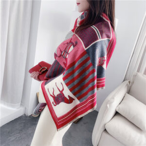 Cashmere Thick Fashion Animal Print Scarves - Image 12
