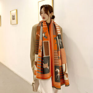 Cashmere Thick Fashion Animal Print Scarves - Image 5