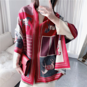 Cashmere Thick Fashion Animal Print Scarves - Image 7