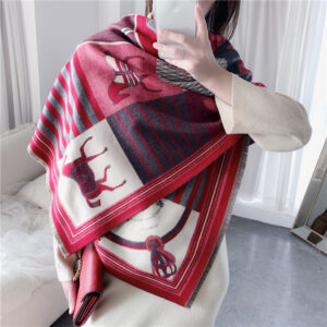Cashmere Thick Fashion Animal Print Scarves - Image 8