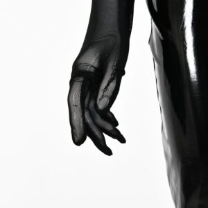 Casual Mesh Cut out Gloves Spaghetti Strap Long Dresses - Image 10