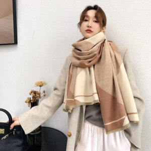 Design Geometric Thick Warm Shawls - Image 2