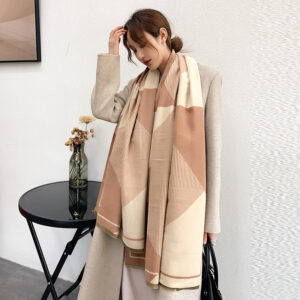 Design Geometric Thick Warm Shawls - Image 3