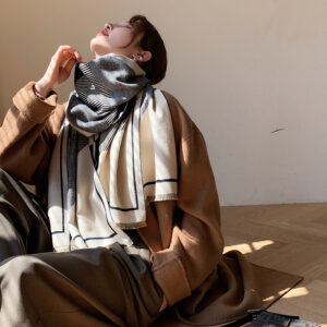 Design Geometric Thick Warm Shawls - Image 7