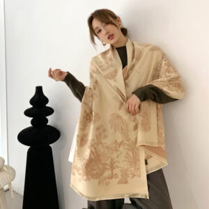 Design Print Cashmere Thick Warm Stole