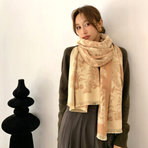 Design Print Cashmere Thick Warm Stole - Image 3