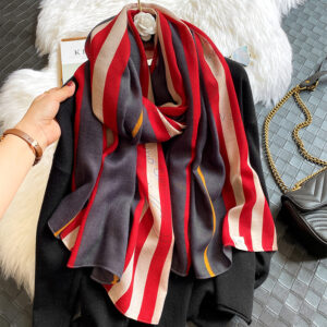 Fashion Design Letter Print Cotton Scarf