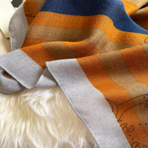 Fashion Design Letter Print Cotton Scarf - Image 12