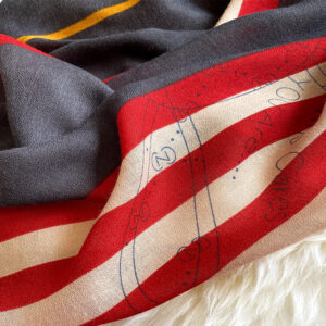 Fashion Design Letter Print Cotton Scarf - Image 5