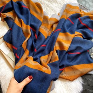Fashion Design Letter Print Cotton Scarf - Image 9