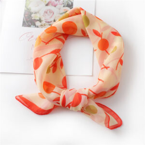Fashion Floral Print Chiffon Neck Scarf