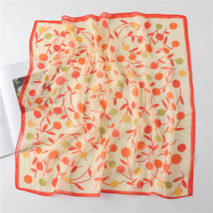 Fashion Floral Print Chiffon Neck Scarf - Image 2