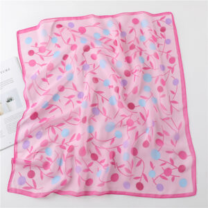Fashion Floral Print Chiffon Neck Scarf - Image 7