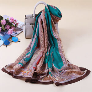Fashion High Quality Print Silk Scarf - Image 2