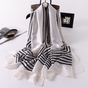 Fashion Striped Silk Scarves