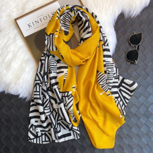 Fashion Zebra Print Scarf - Image 2